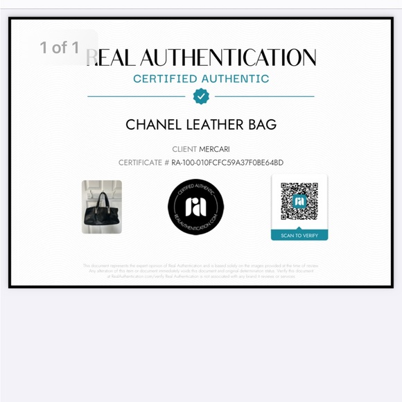 Chanel Square Leather Stitch Boston Bag Bag & COA - Picture 9 of 9